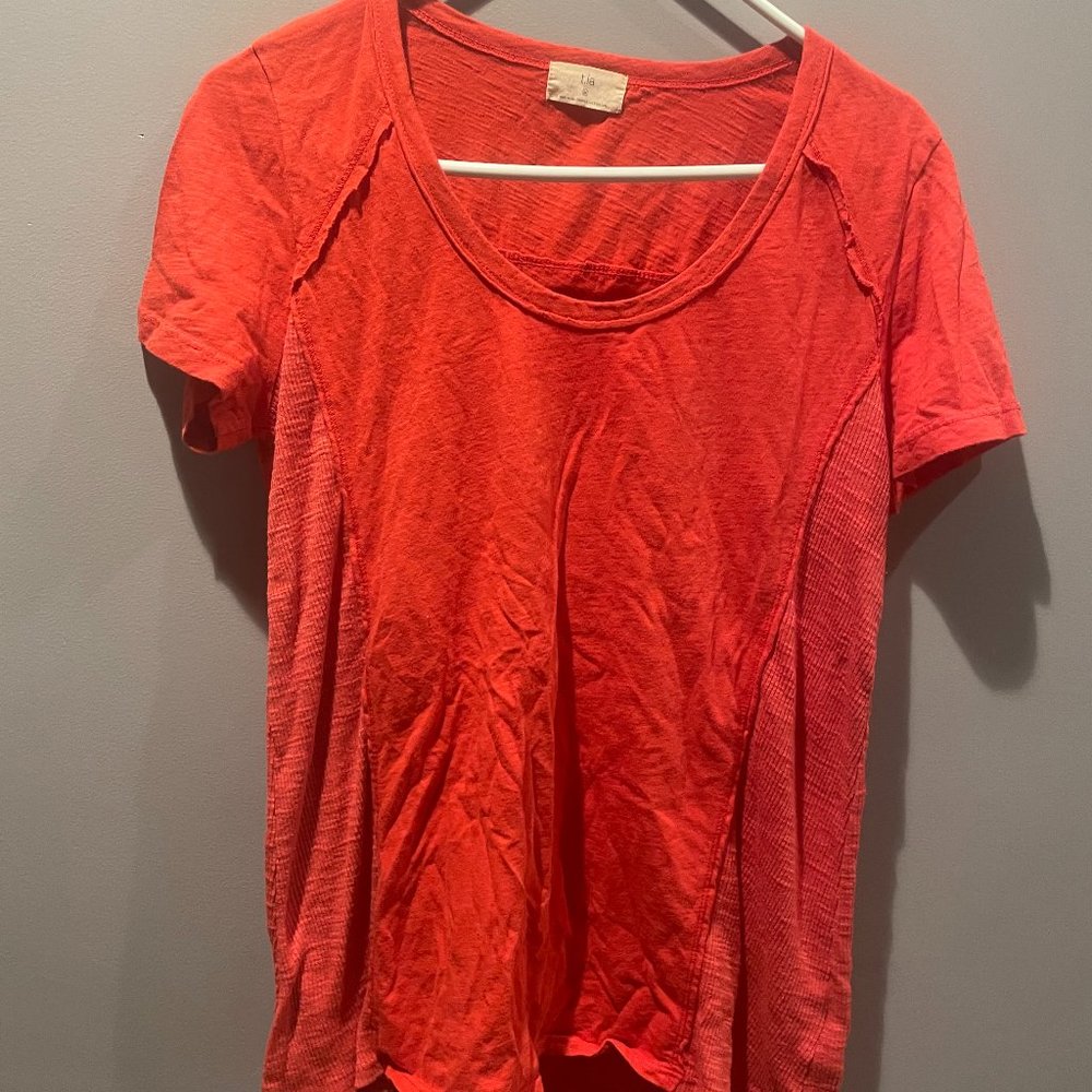 Anthropologie T La Short-Sleeved Tee, Medium